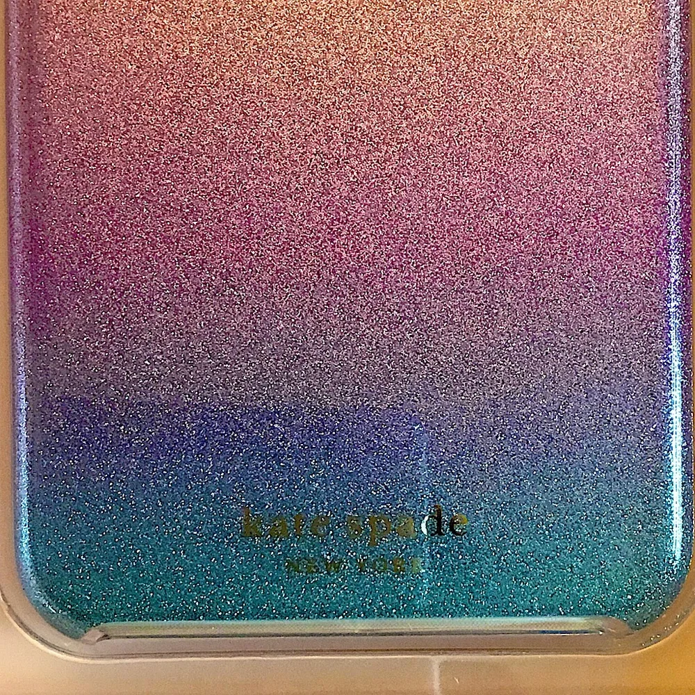 Kate Spade Pastel Glitter Multicolor iPhone Case for 8/7/6s/6 Plus Size